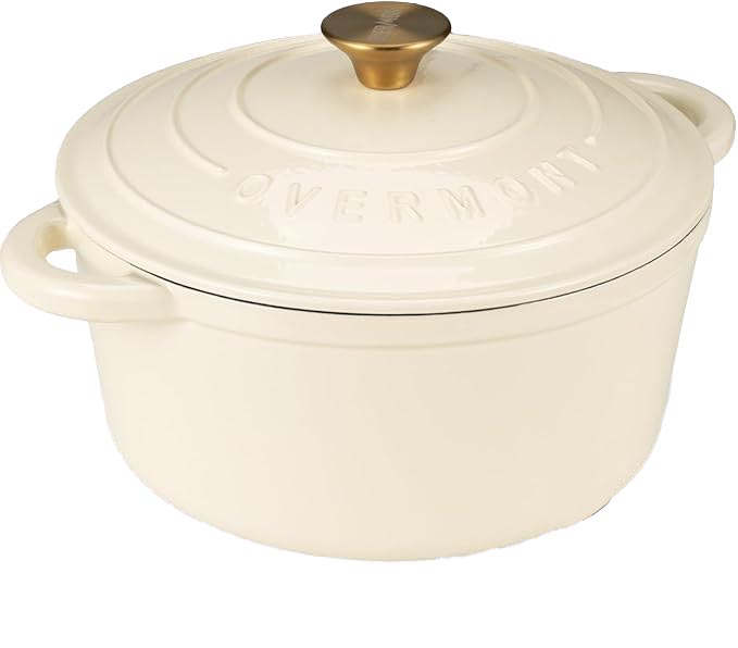 ivory and gold dutch oven 