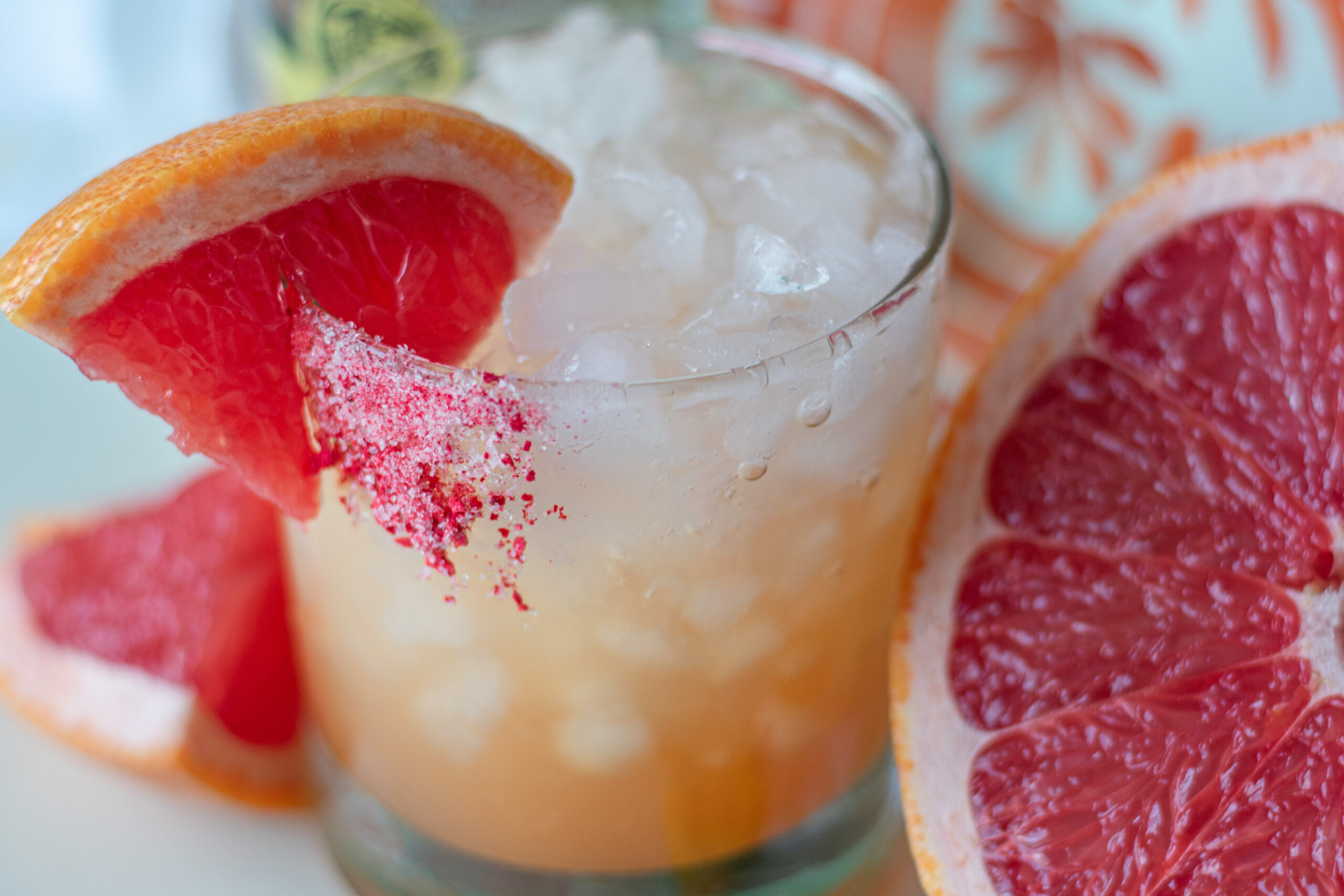 Refreshing Paloma mocktail 