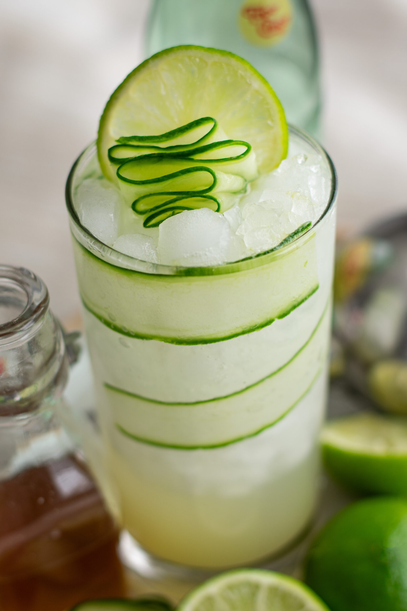 Cucumber lime gimlet