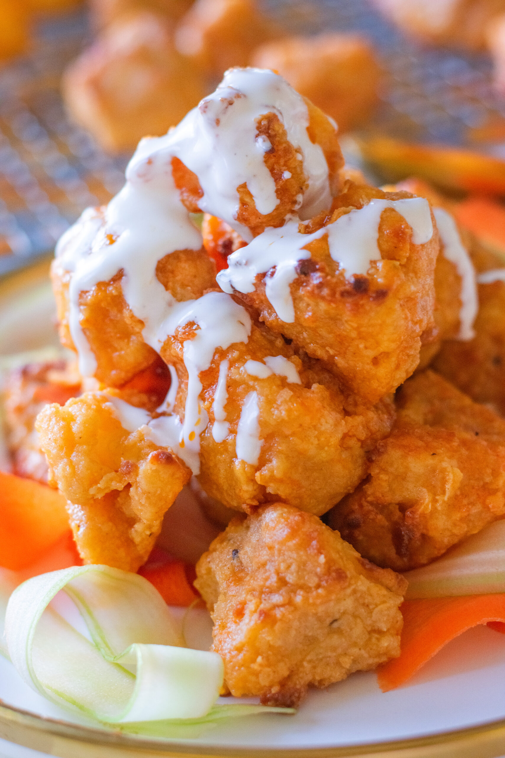 Air Fryer Buffalo Cauliflower