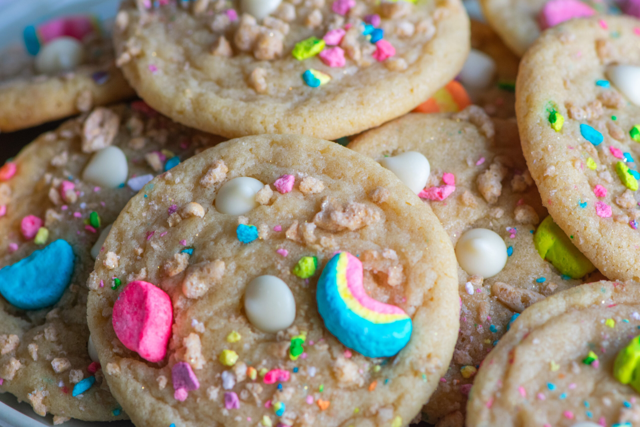 Unique Cookie Recipe Lucky Marshmallow Cookies with Lucky Charms Marshmallows 