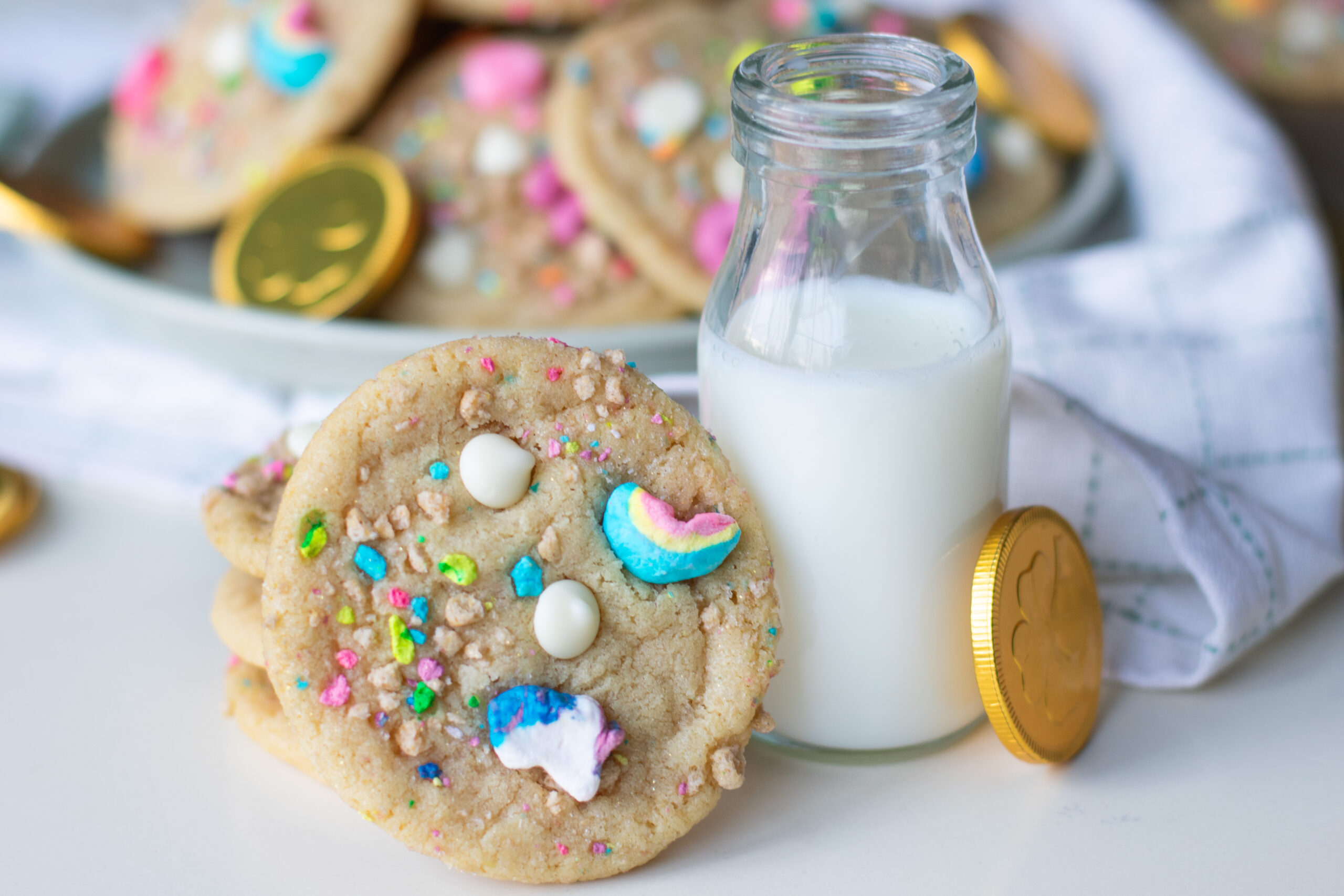 Unique Cookie Recipe Lucky Marshmallow Cookies with Lucky Charms Marshmallows