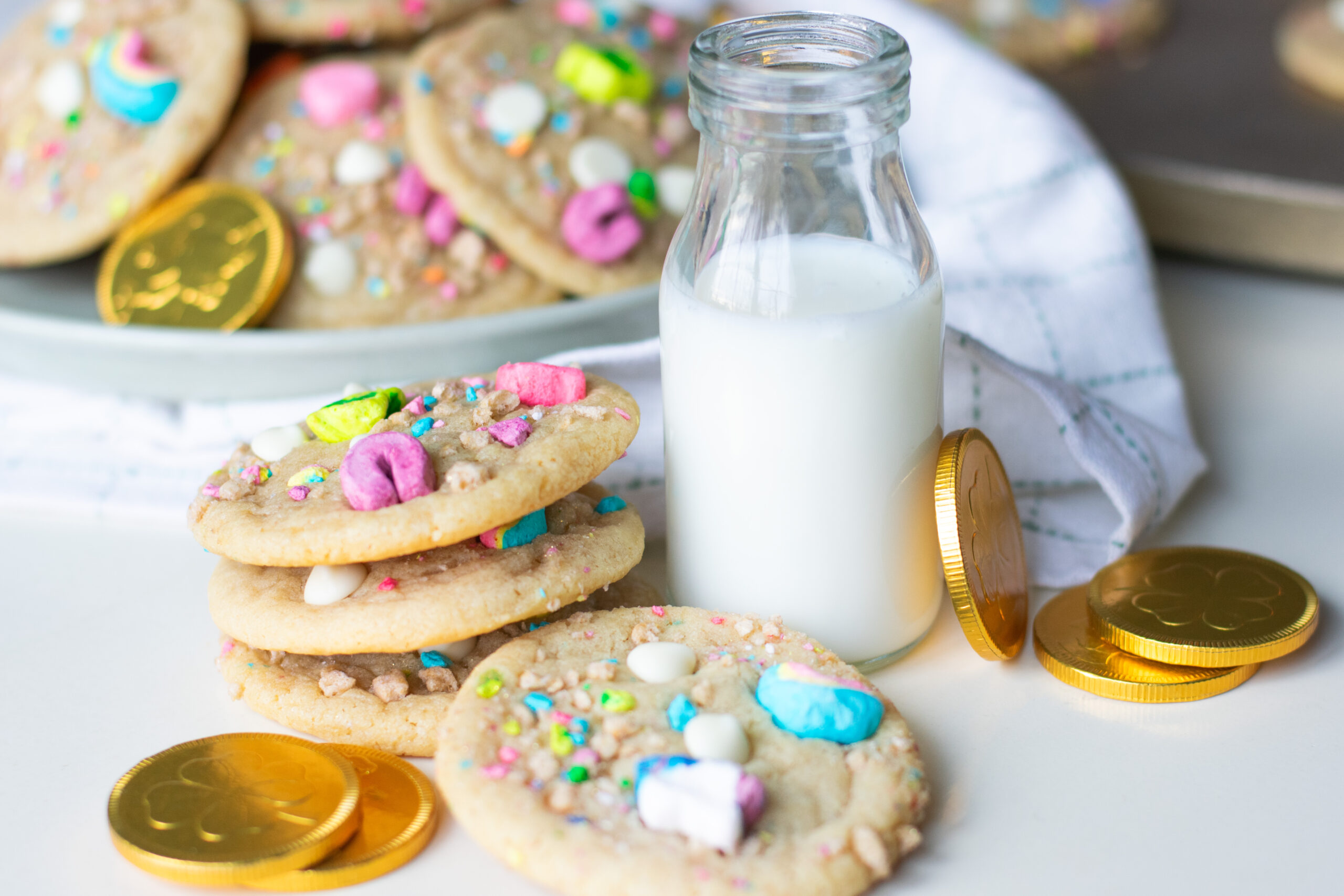 Unique Cookie Recipe Lucky Marshmallow Cookies with Lucky Charms Marshmallows