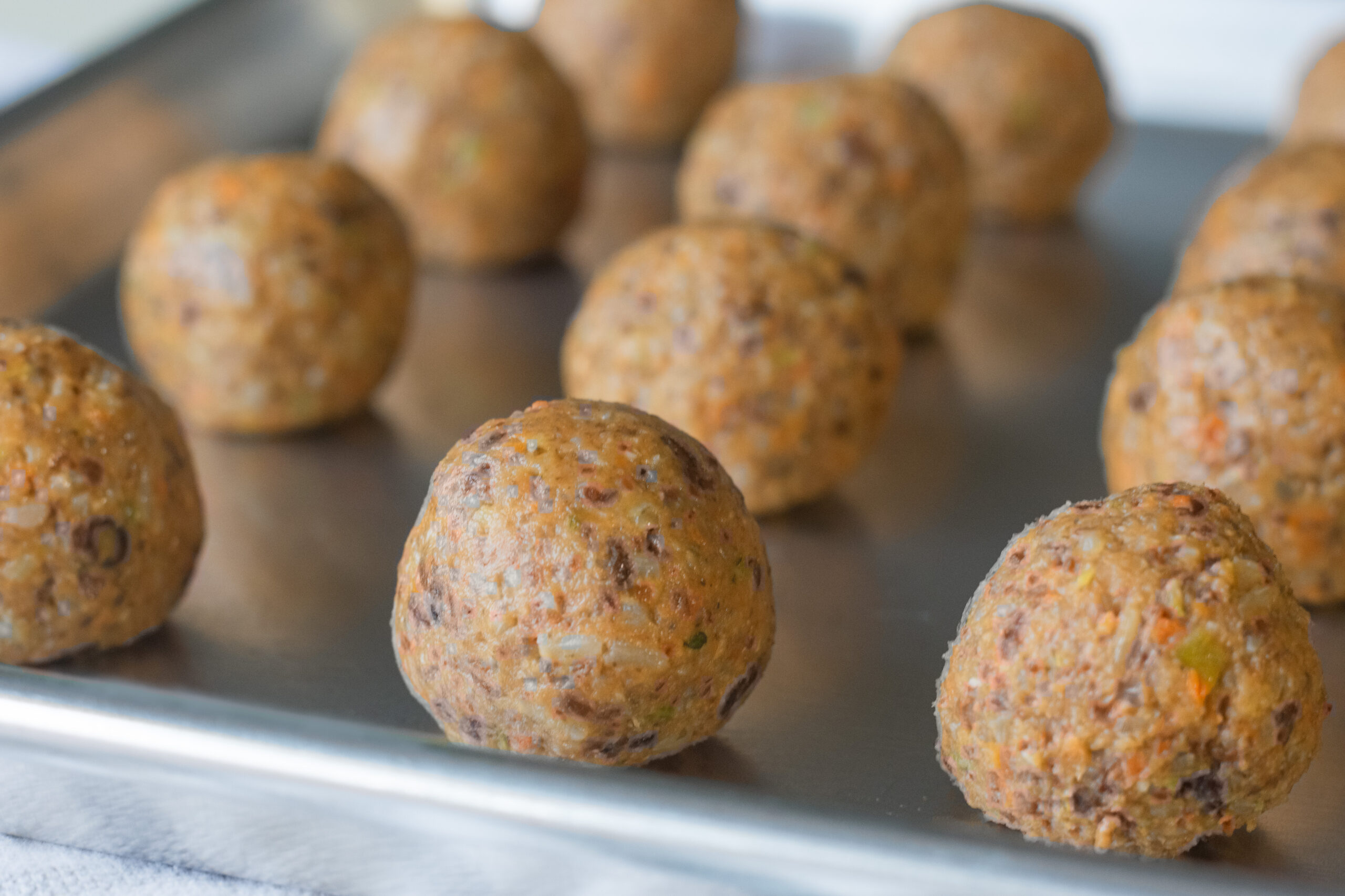 Vegetarian Meatballs prior to cooking