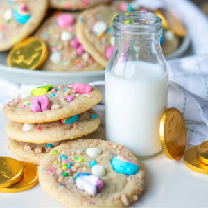 Unique Cookie Recipe Lucky Marshmallow Cookies with Lucky Charms Marshmallows