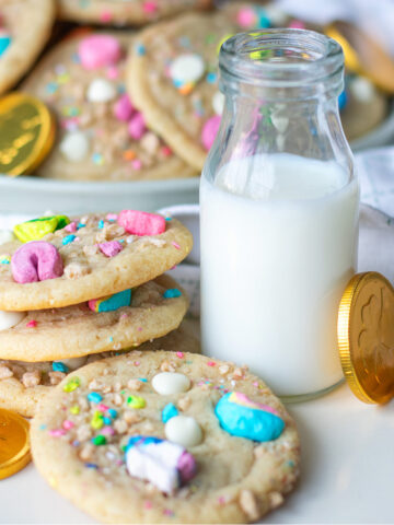 Unique Cookie Recipe Lucky Marshmallow Cookies with Lucky Charms Marshmallows