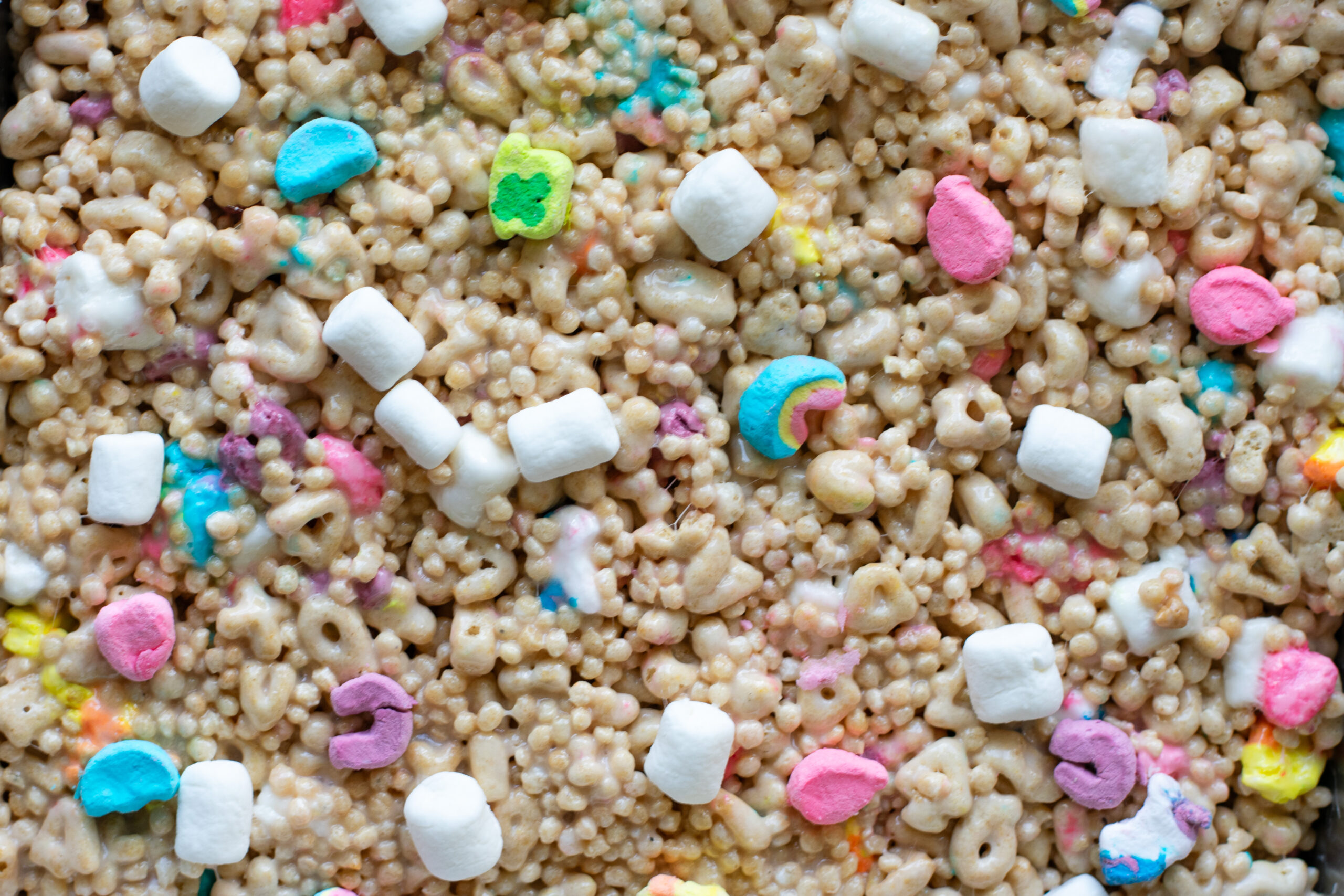 Lucky Charms Marshmallow Rice Krispie Treat Bars