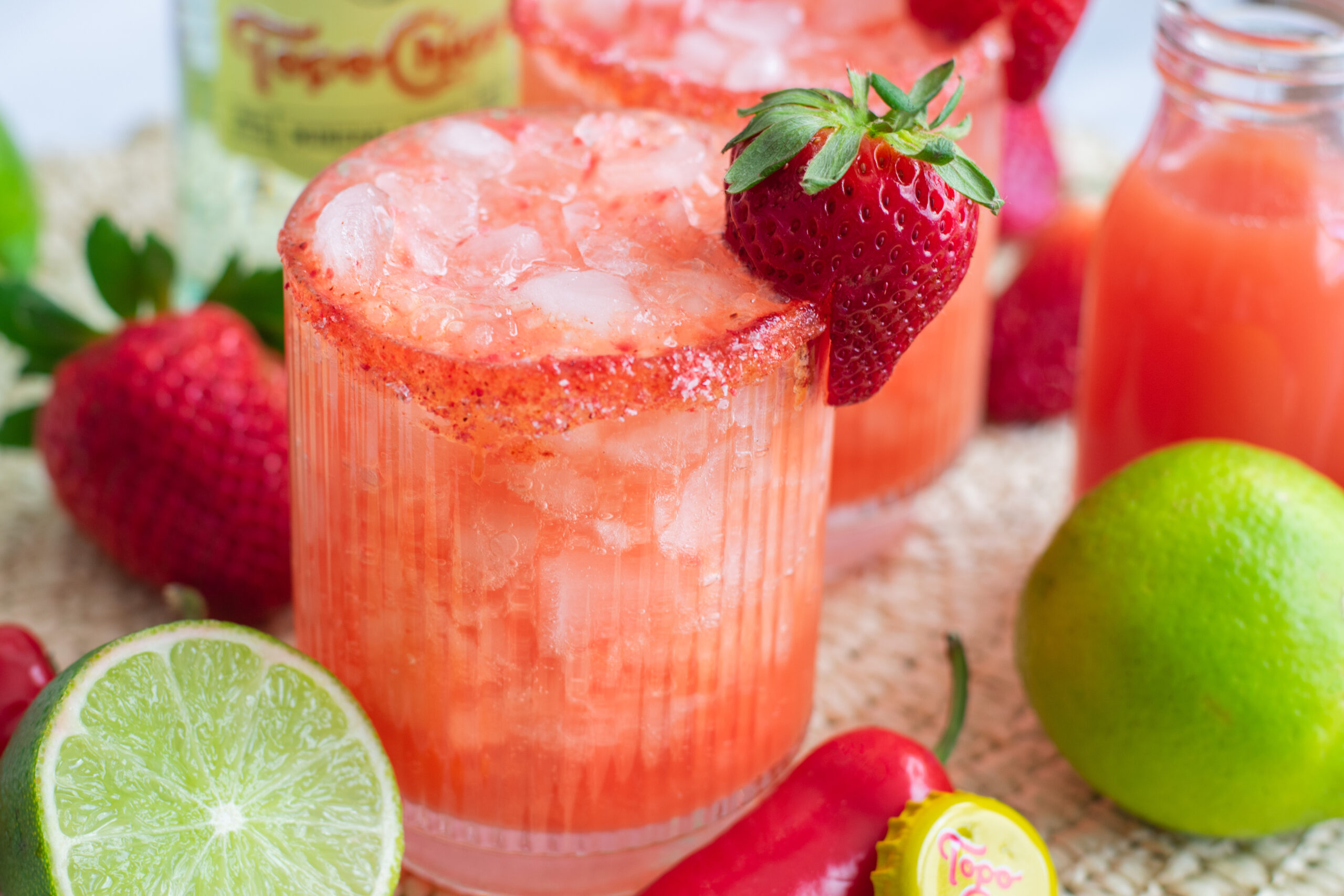 Spicy Strawberry Guava Strawberry Mocktail