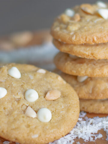 White Chocolate Chip Marcona Coconut Cookies